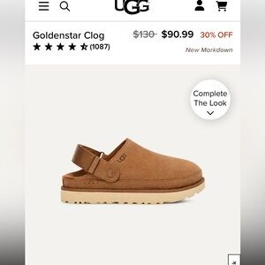 UGG Goldenstar Clog in Brown women size 9